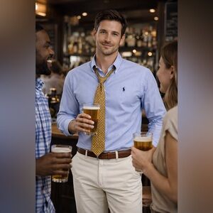 Izod Men's Circular Pattern Silk Necktie (Tie Only)